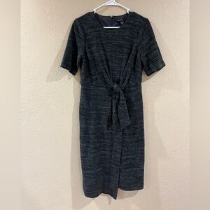 Maggy London Dark Gray Midi Dress
